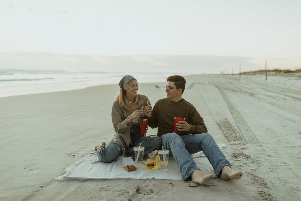 A Romantic McDonald's Picnic on the Beach in New Smyrna, Florida