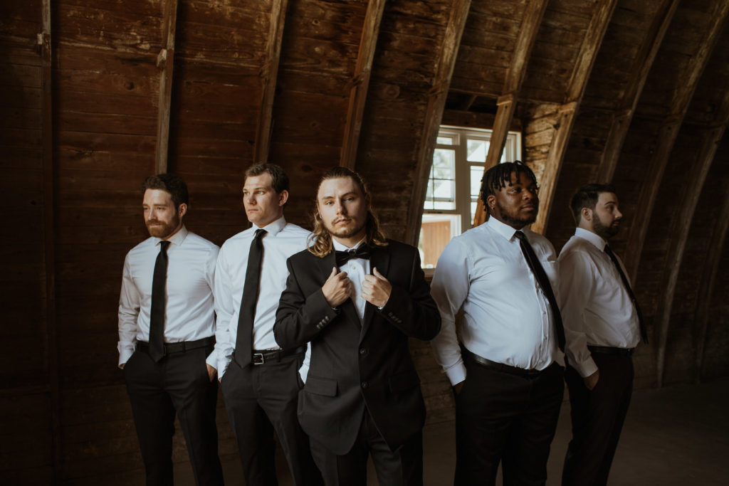 groom and groomsmen  pictures at a Lancaster  venue