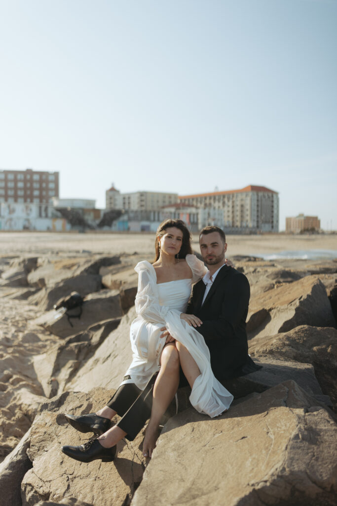 A Romantic & Timeless Beach Engagement Session in South Florida as a South Florida Wedding Photographer