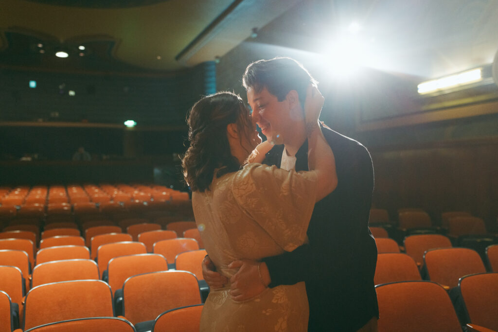 Vintage Movie Theatre Engagement Session by Kayla Shenk Photography