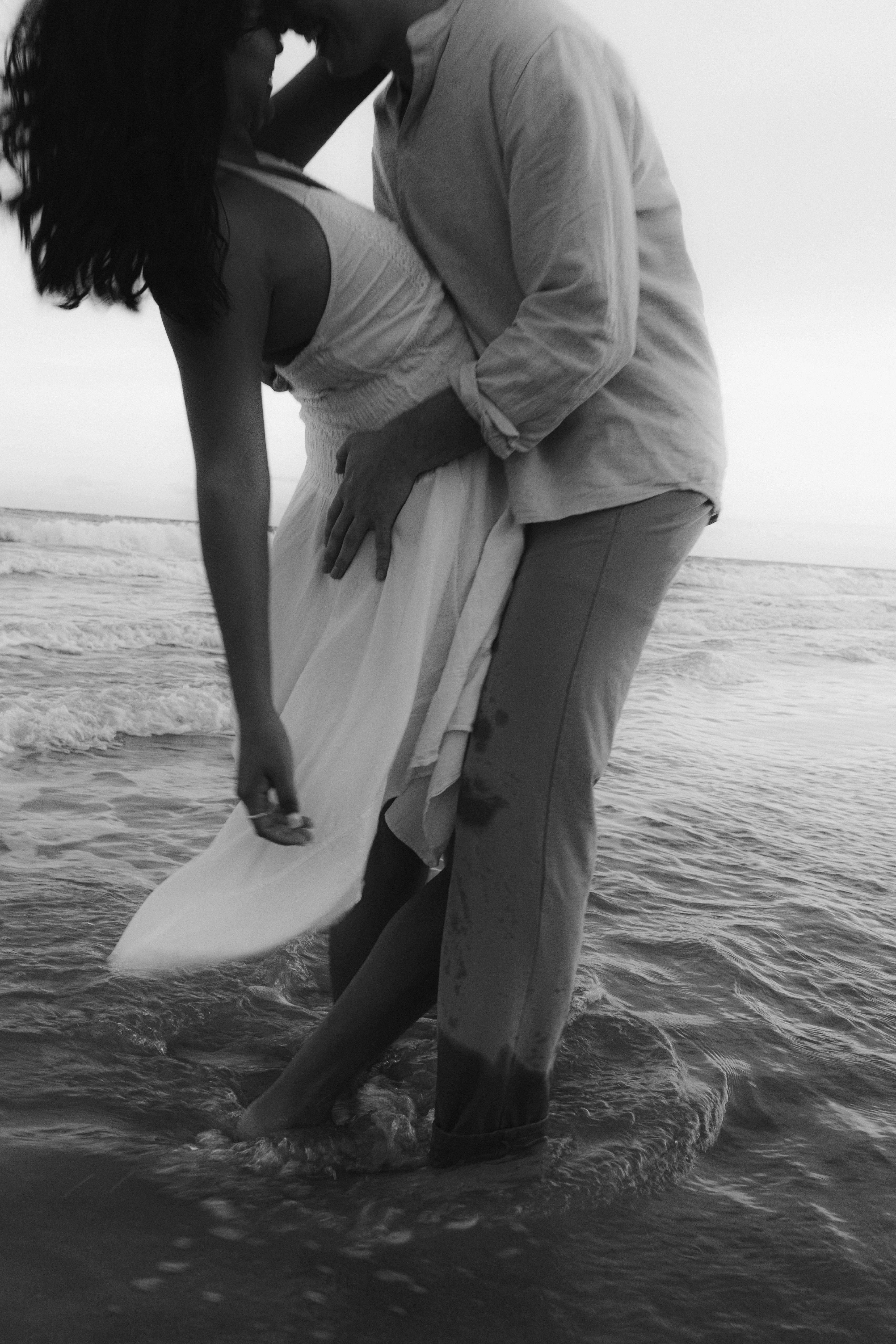 Palm Beach engagement photography captured in warm, golden hour light