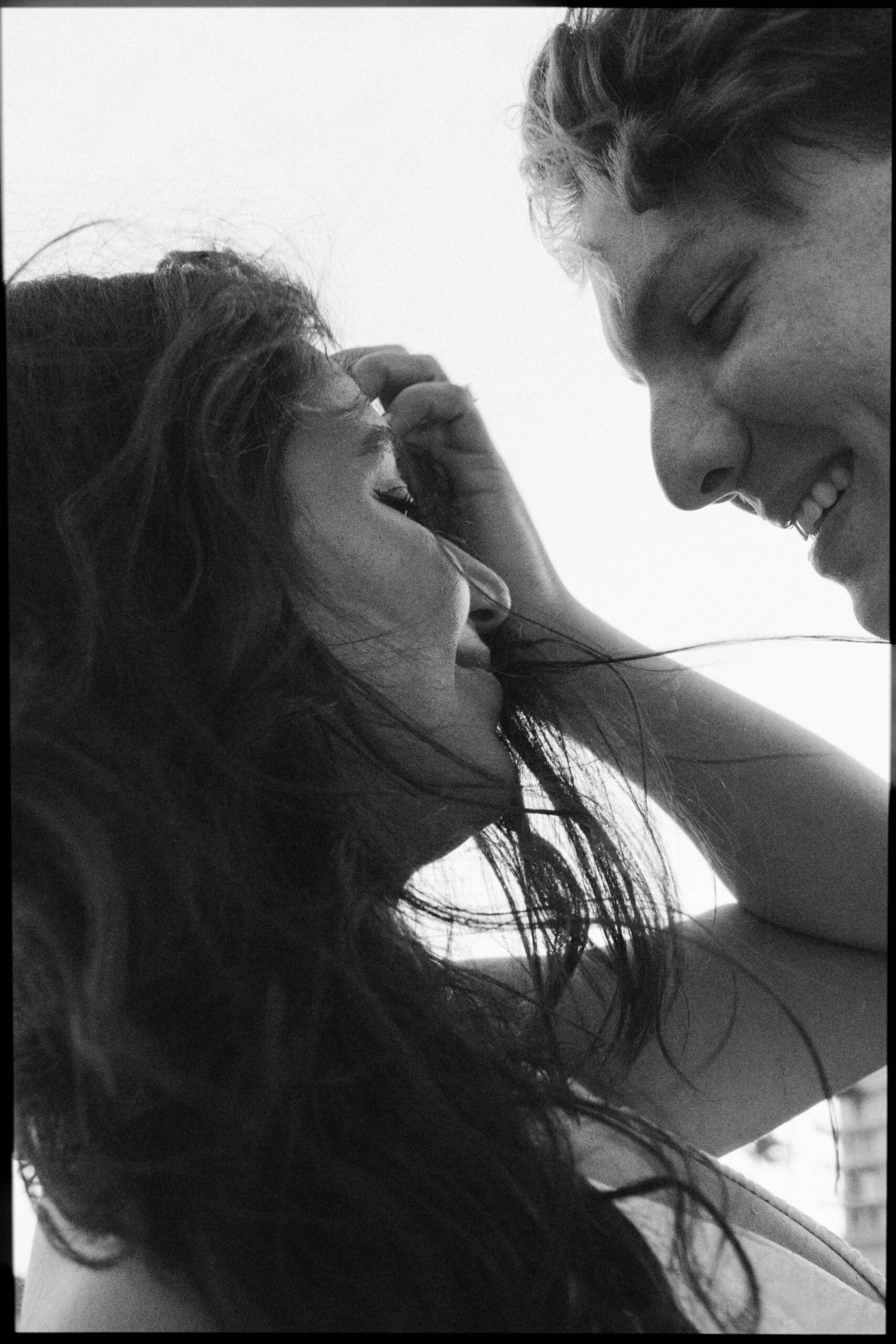 Palm Beach engagement photography captured in warm, golden hour light