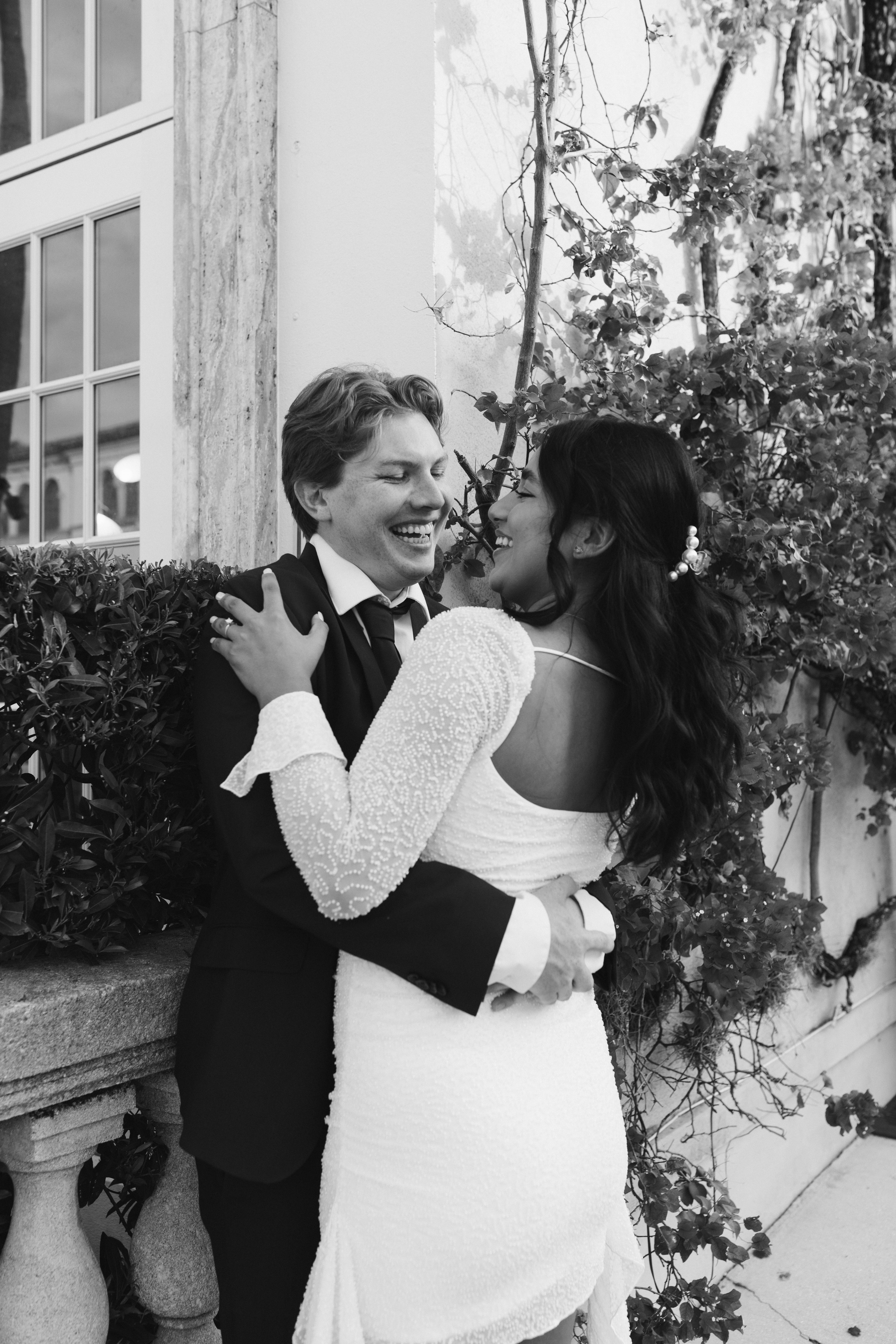 Worth Avenue Palm Beach engagement photos featuring iconic Mediterranean architecture