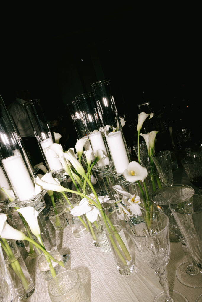 Romantic editorial table setting at a South Florida Ritz-Carlton wedding