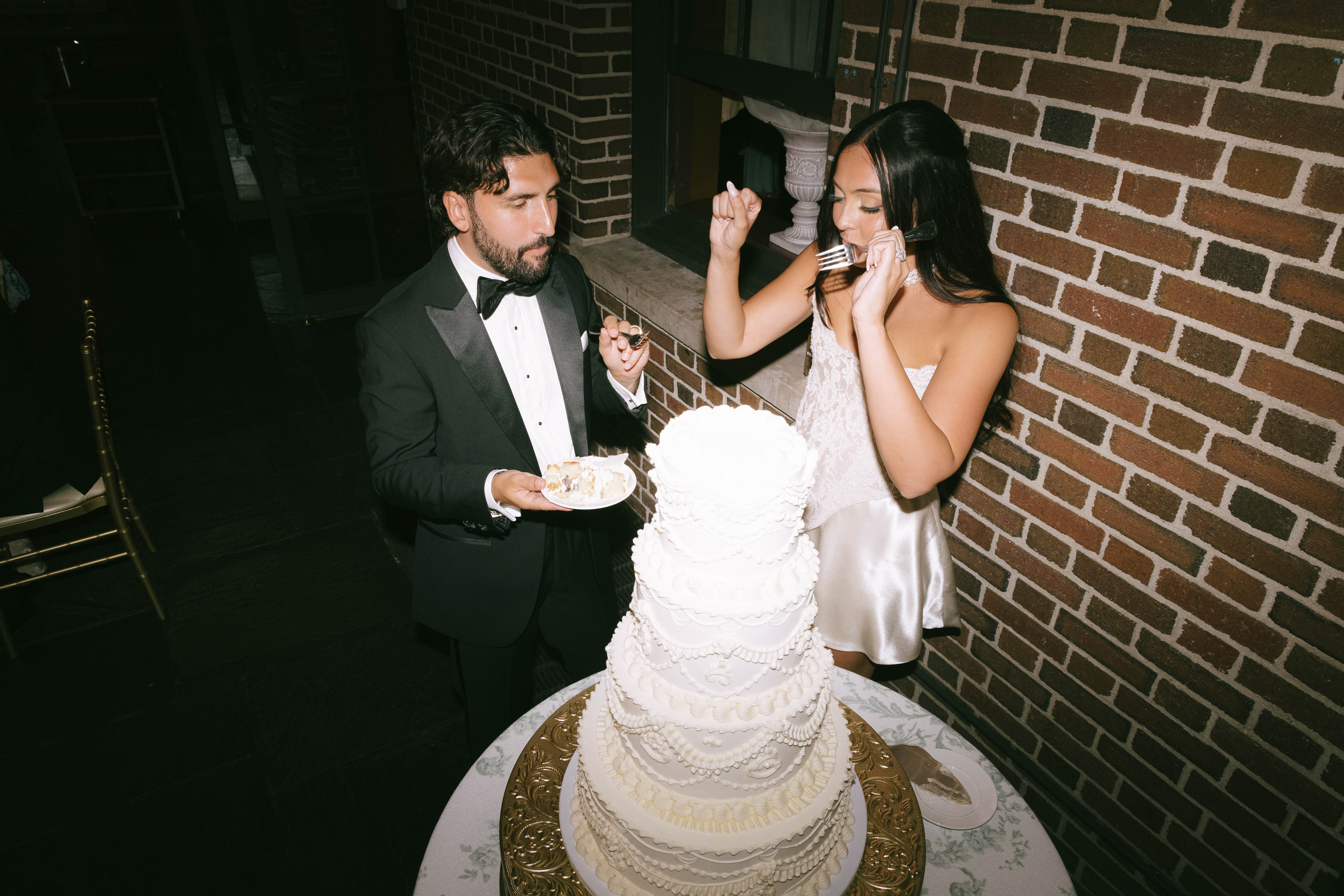 Elegant estate wedding reception dance party photos