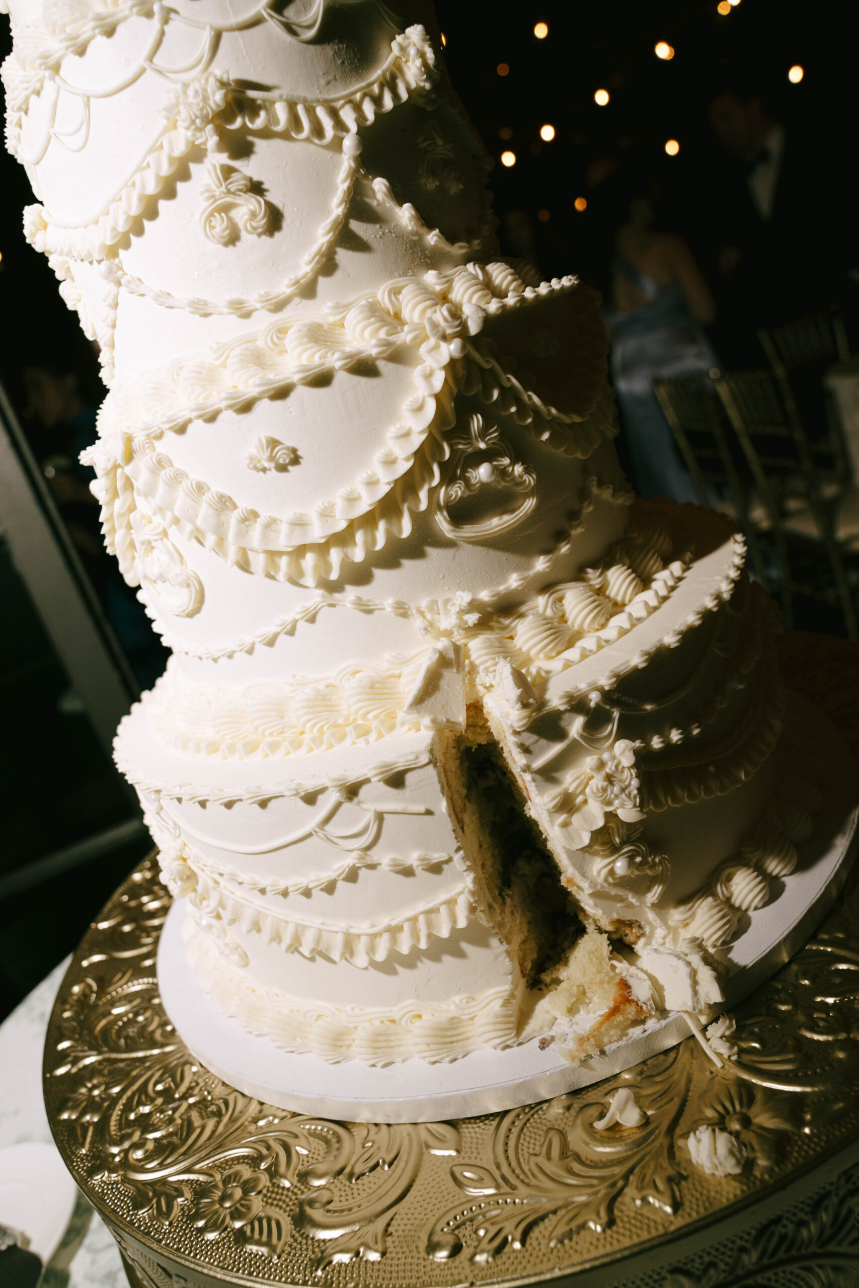Editorial flash photography bride and groom reception portraits at NYIT de Seversky Mansion