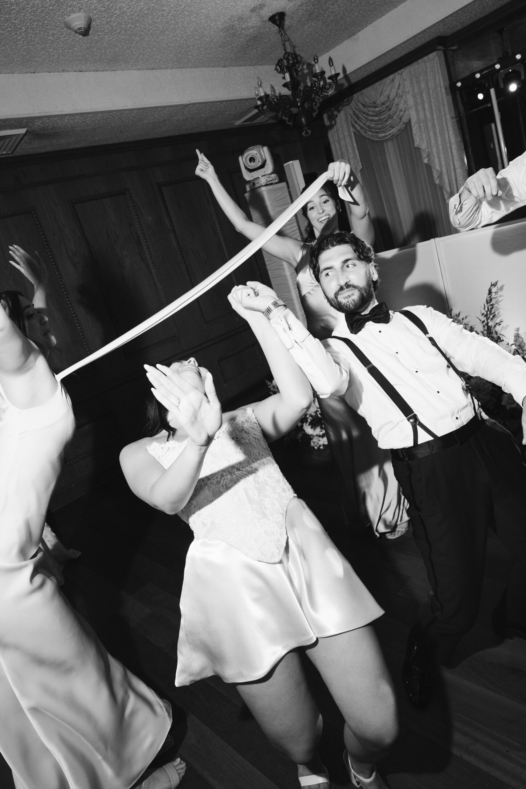 Elegant estate wedding reception dance party photos