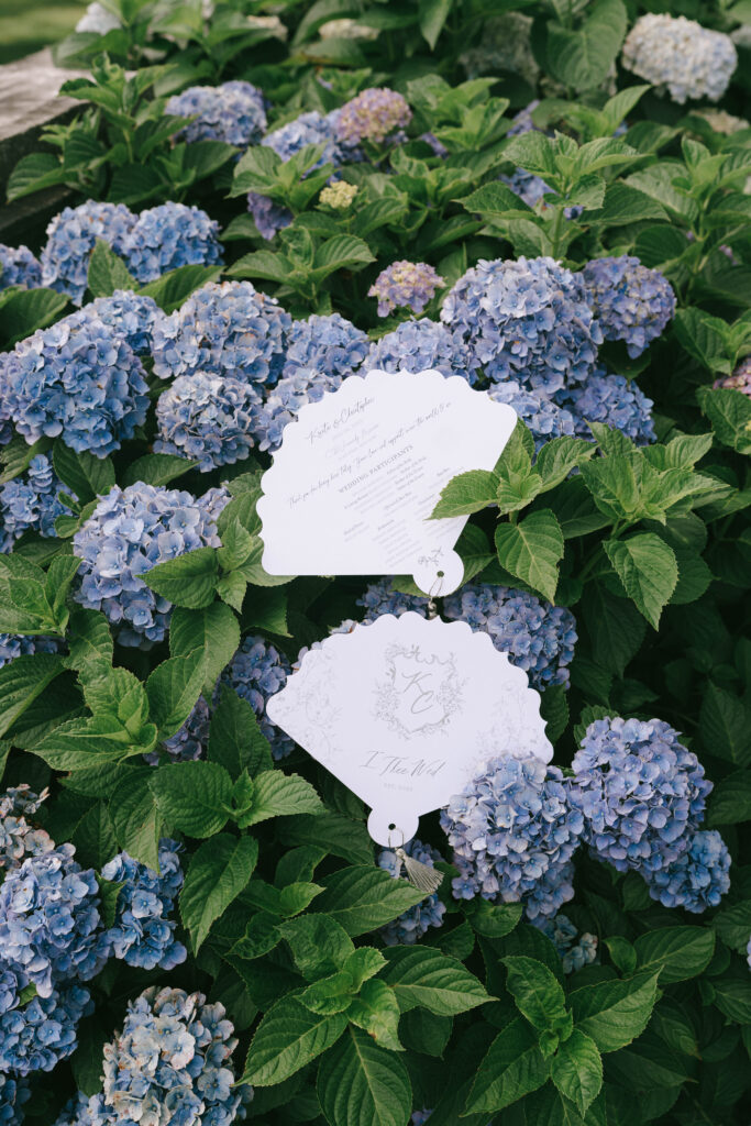 Outdoor wedding ceremony at NYIT de Seversky Mansion in Old Westbury, New York