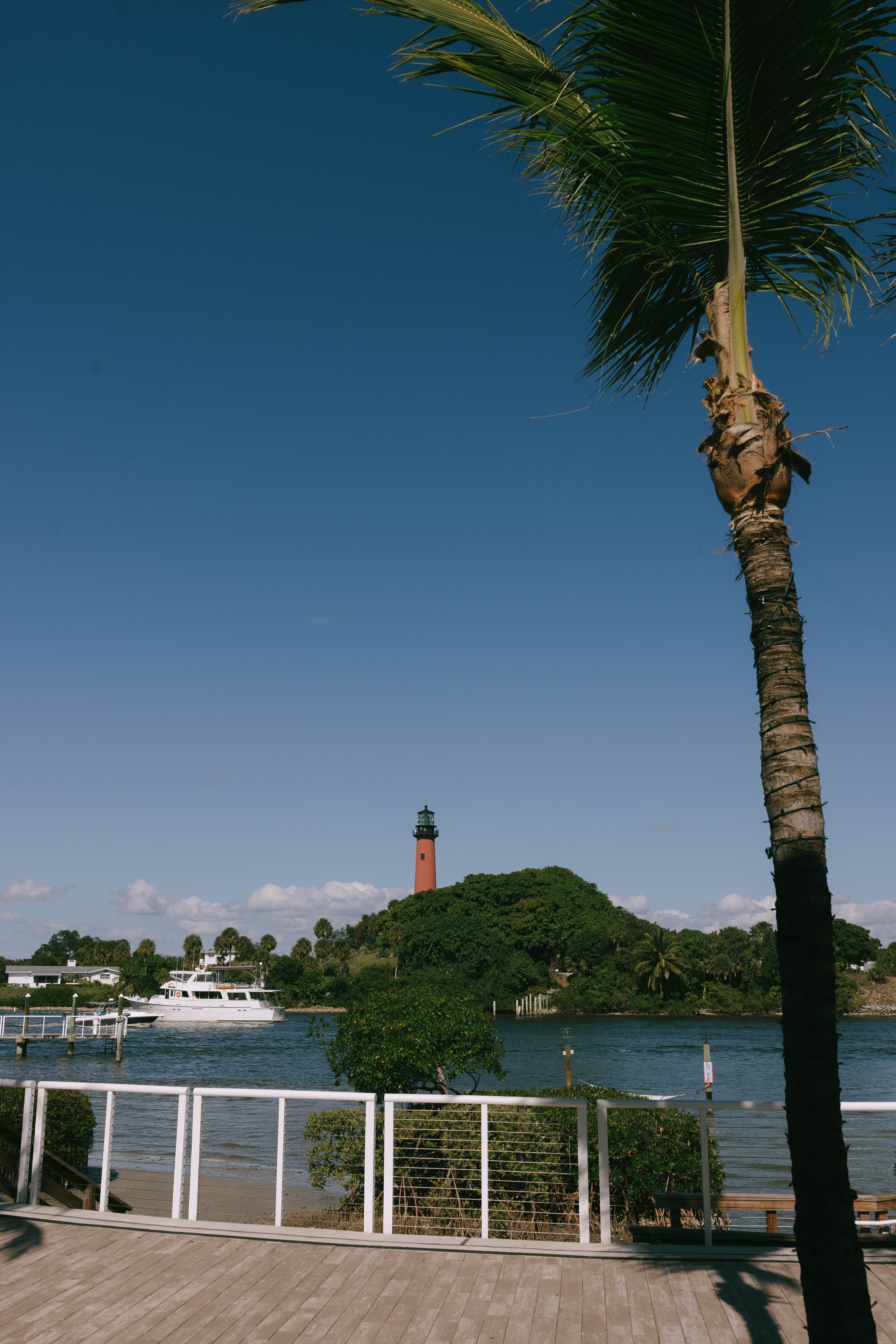 Mediterranean-inspired restaurant with Palm Trees at The Beacon in Jupiter, Florida