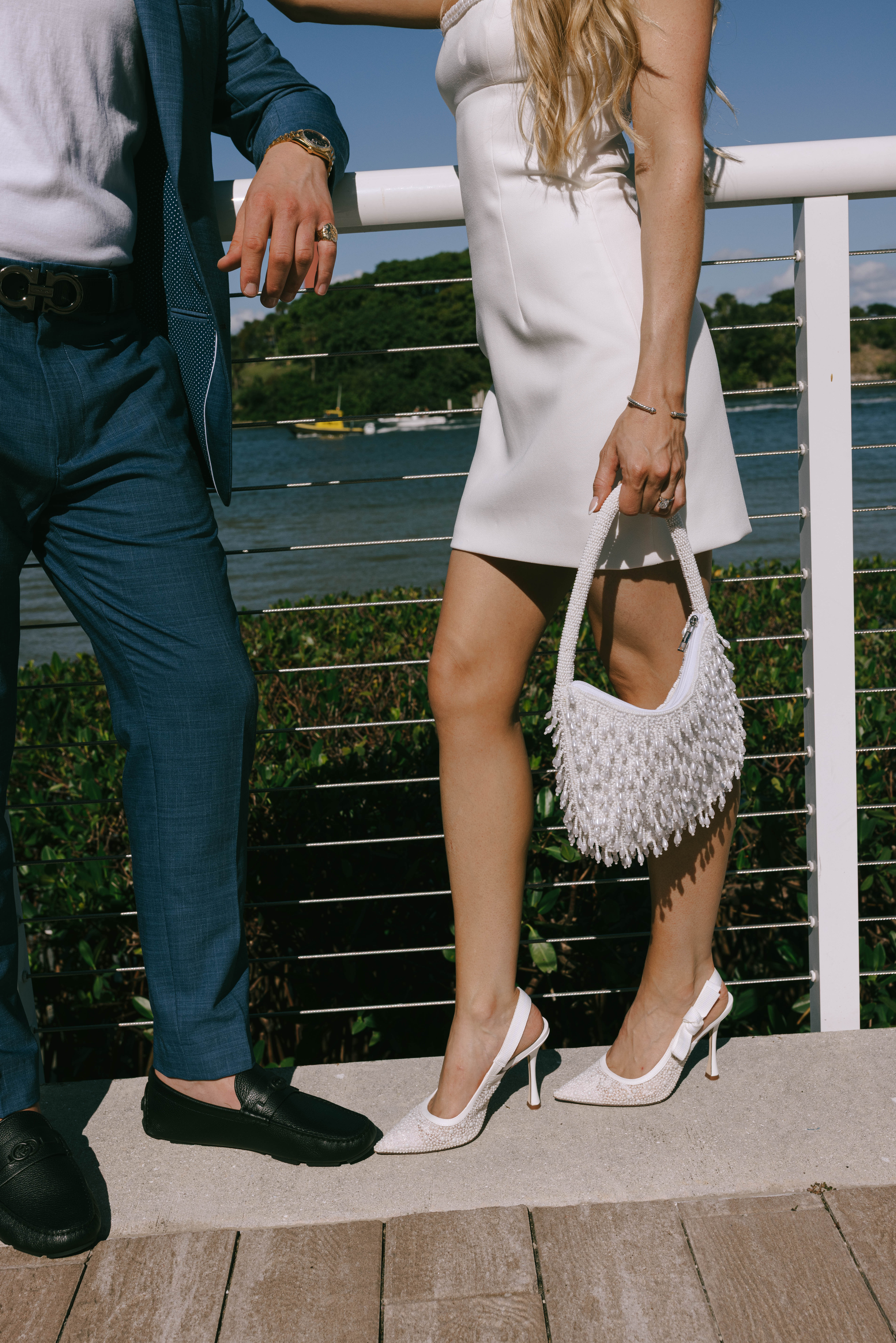 Romantic waterfront setting for a South Florida wedding weekend celebration in Jupiter