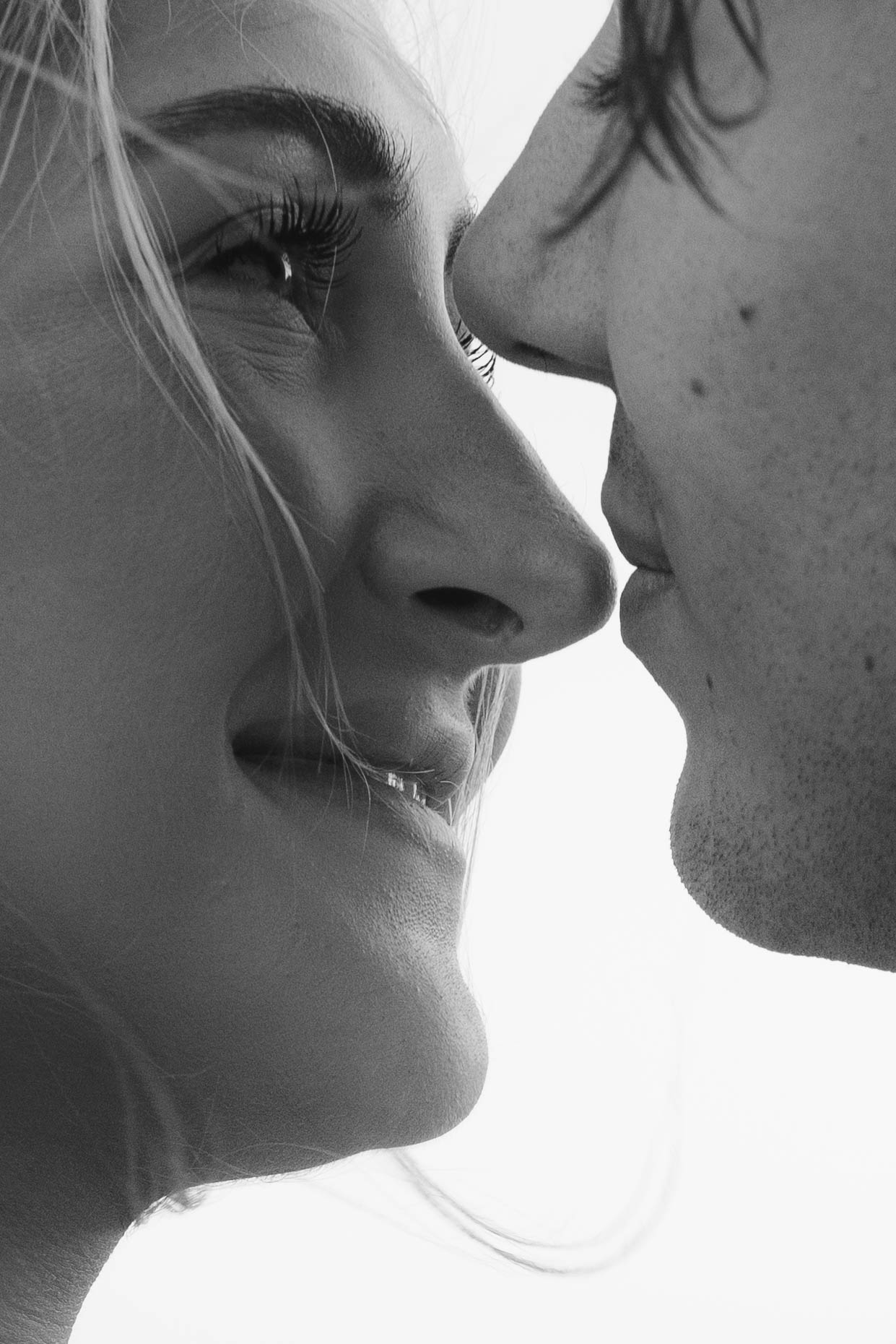 Artistic, Creative, Editorial beach engagement photos in West Palm Beach