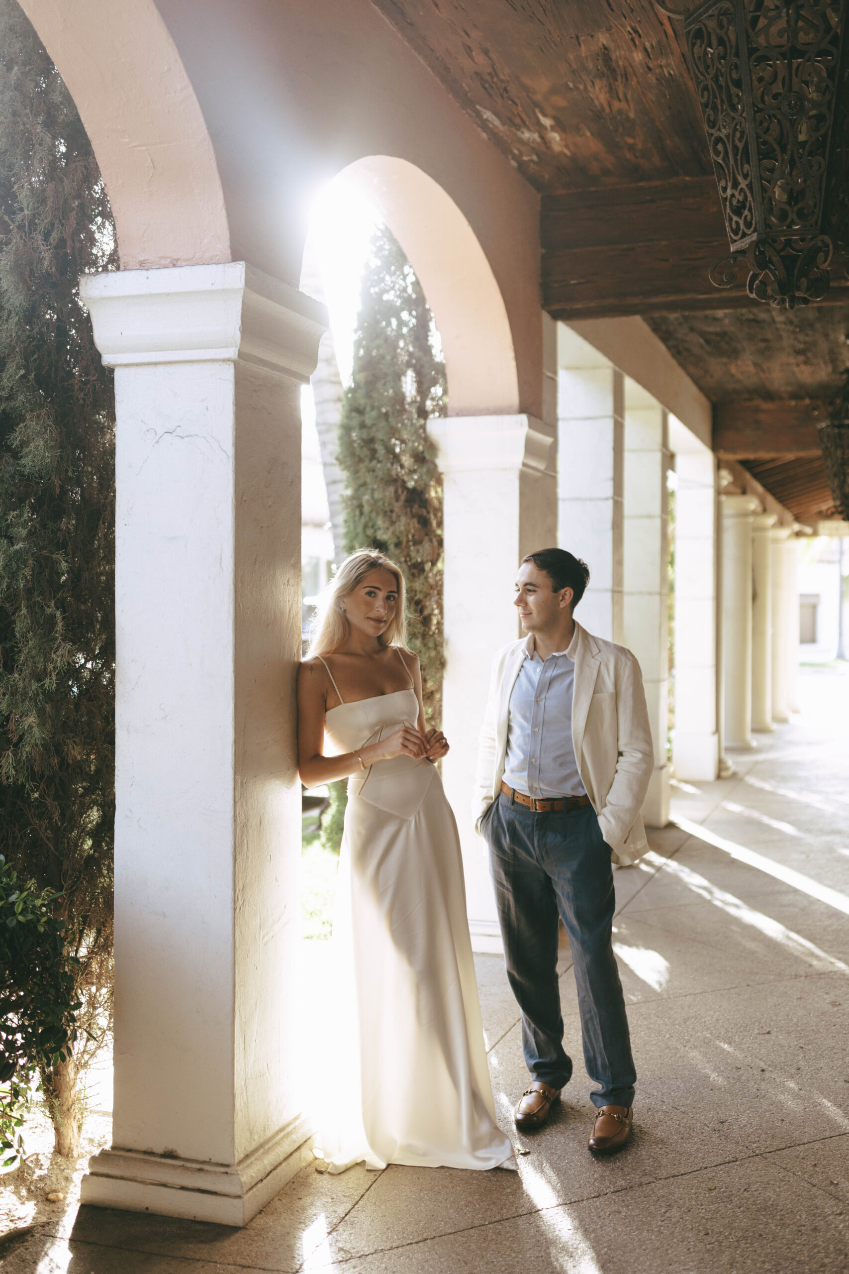 Palm Beach bridal-inspired engagement photos