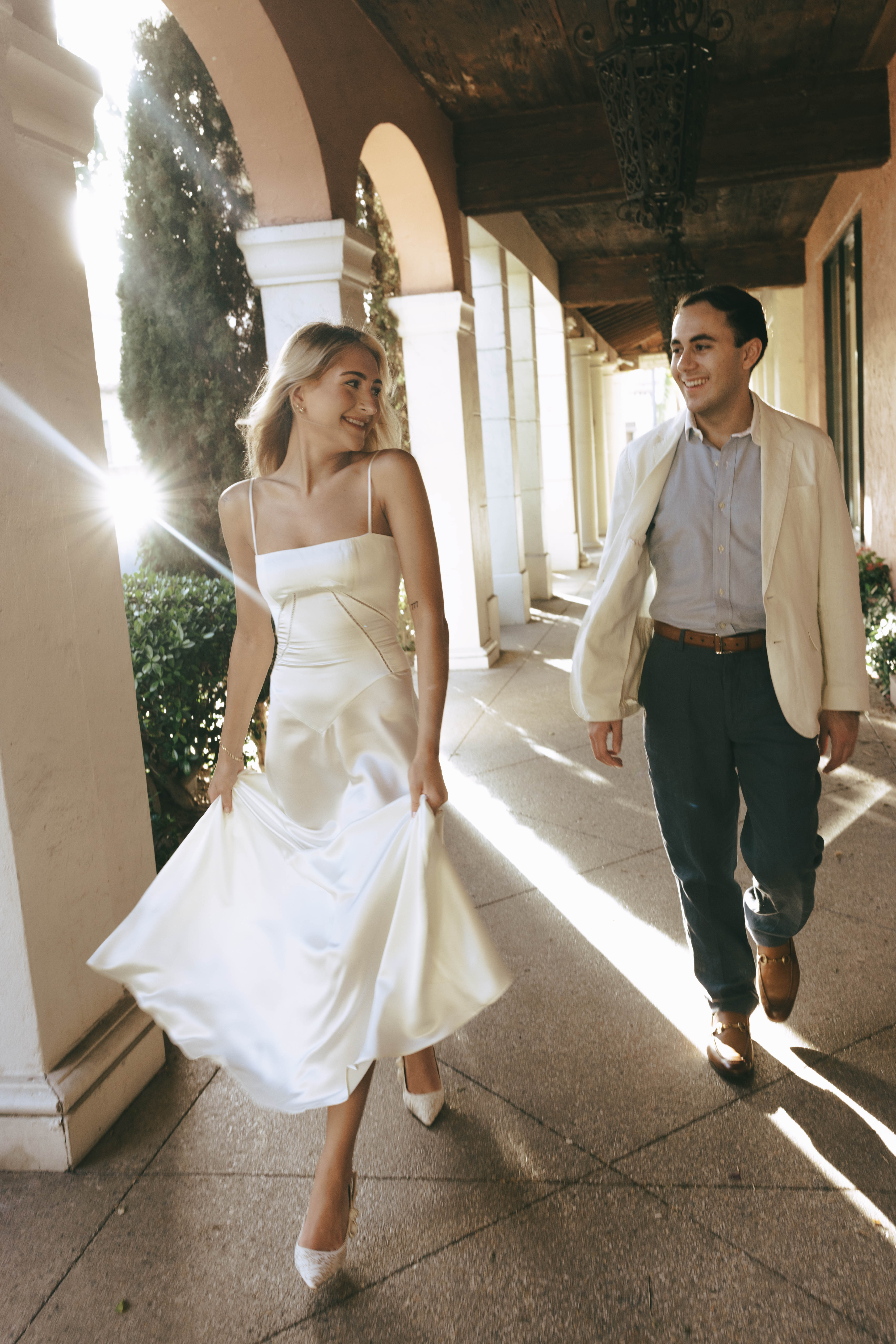 Palm Beach bridal-inspired engagement photos