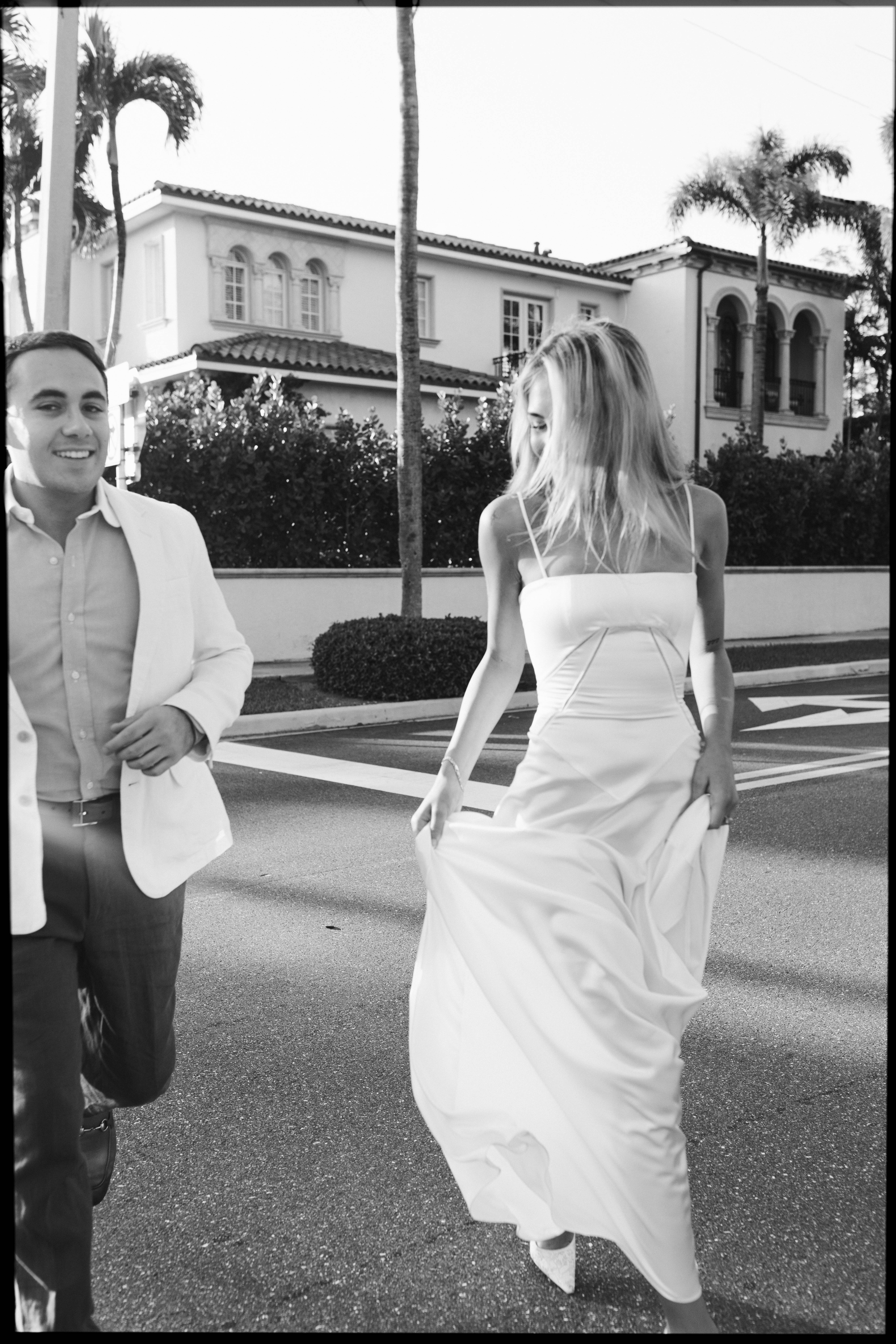 Palm Beach bridal-inspired engagement photos