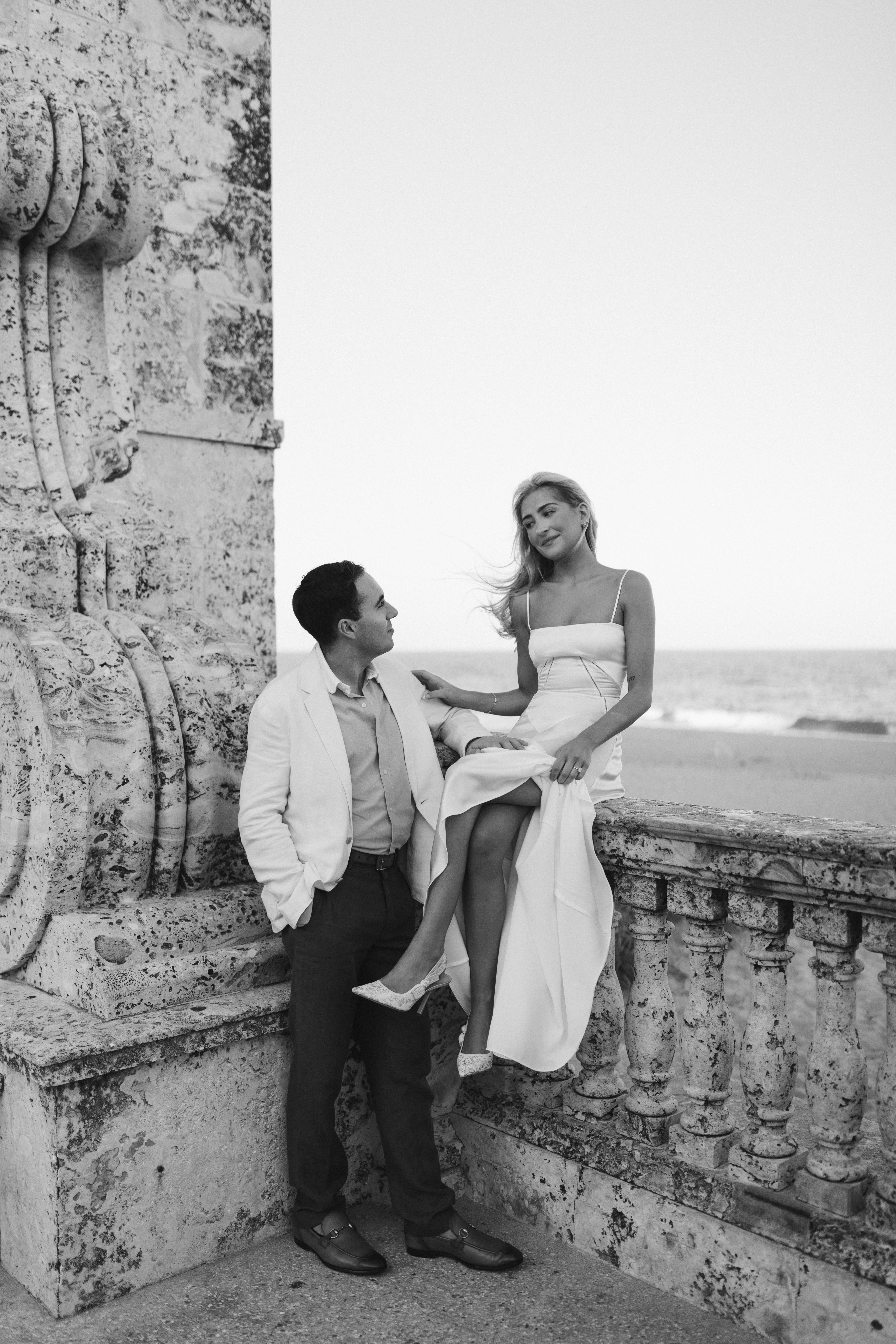 Palm Beach coastal bride-inspired engagement photos