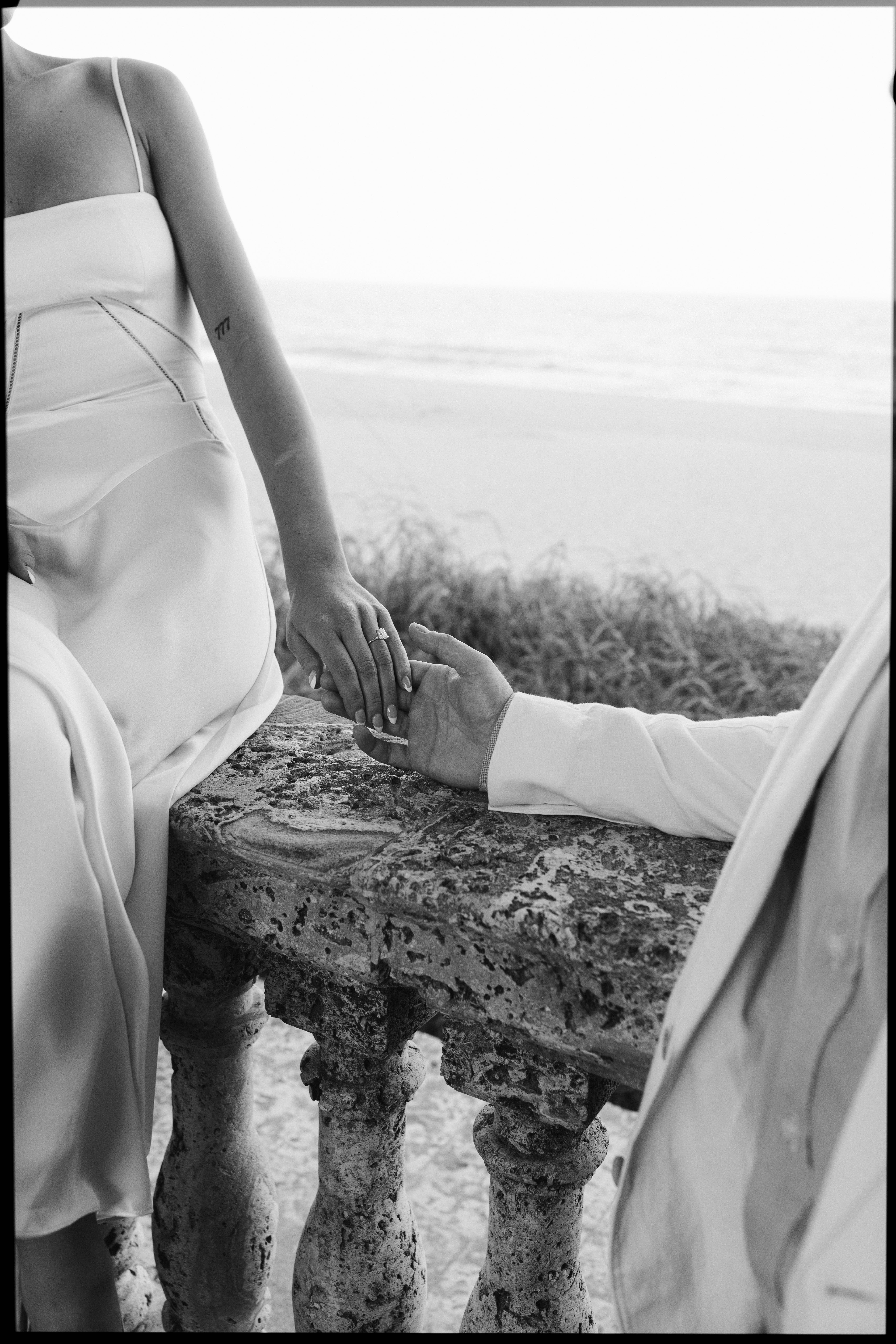 Palm Beach coastal bride-inspired engagement photos